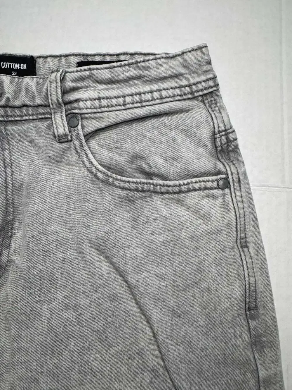 Denim blue Straight slim Leg Jeans